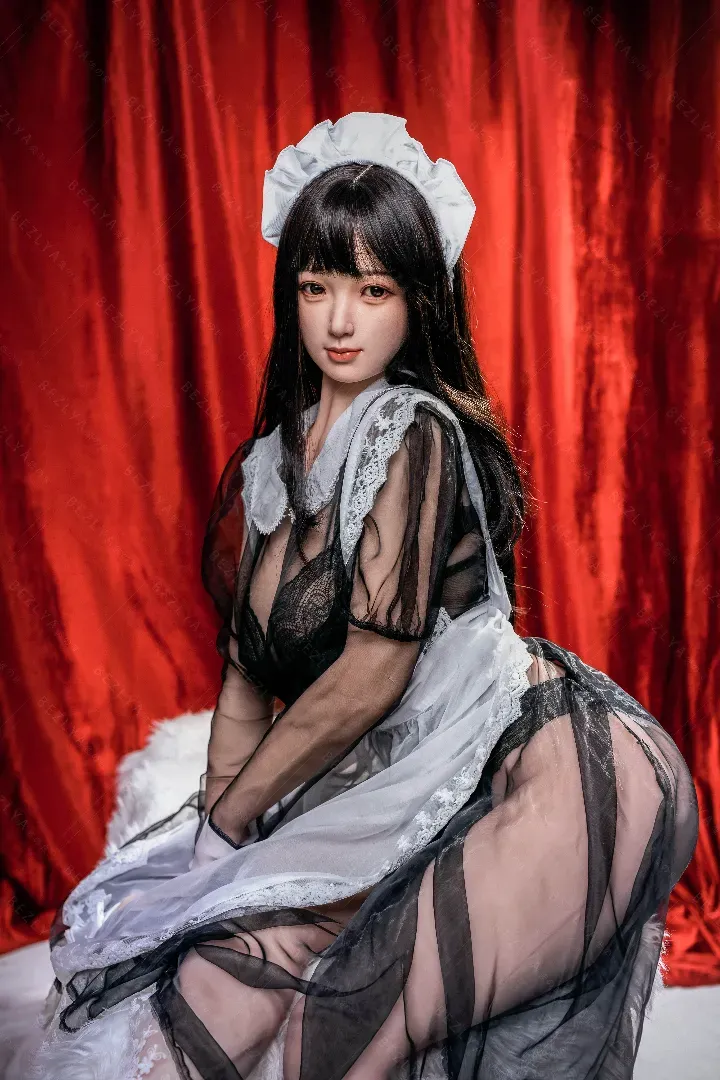 155cm (5ft1) G-Cup Realistic Silicone Head + TPE Body Hybrid Sex Doll Diedou, Head Diedou